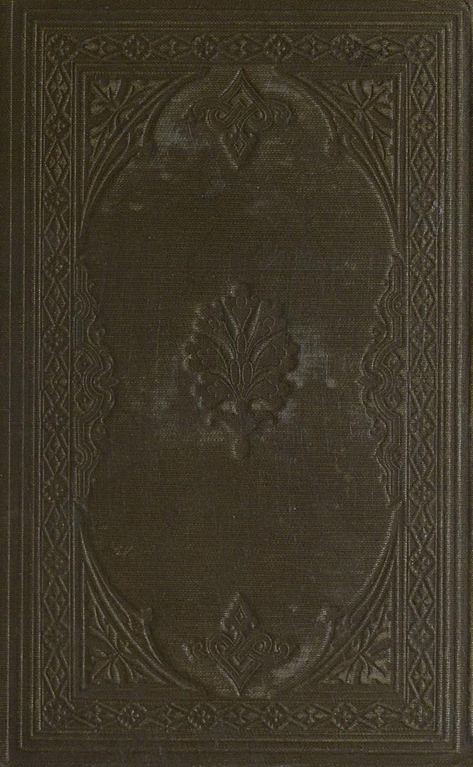 Book cover; brown cover decorated with embossed and debossed designs.
