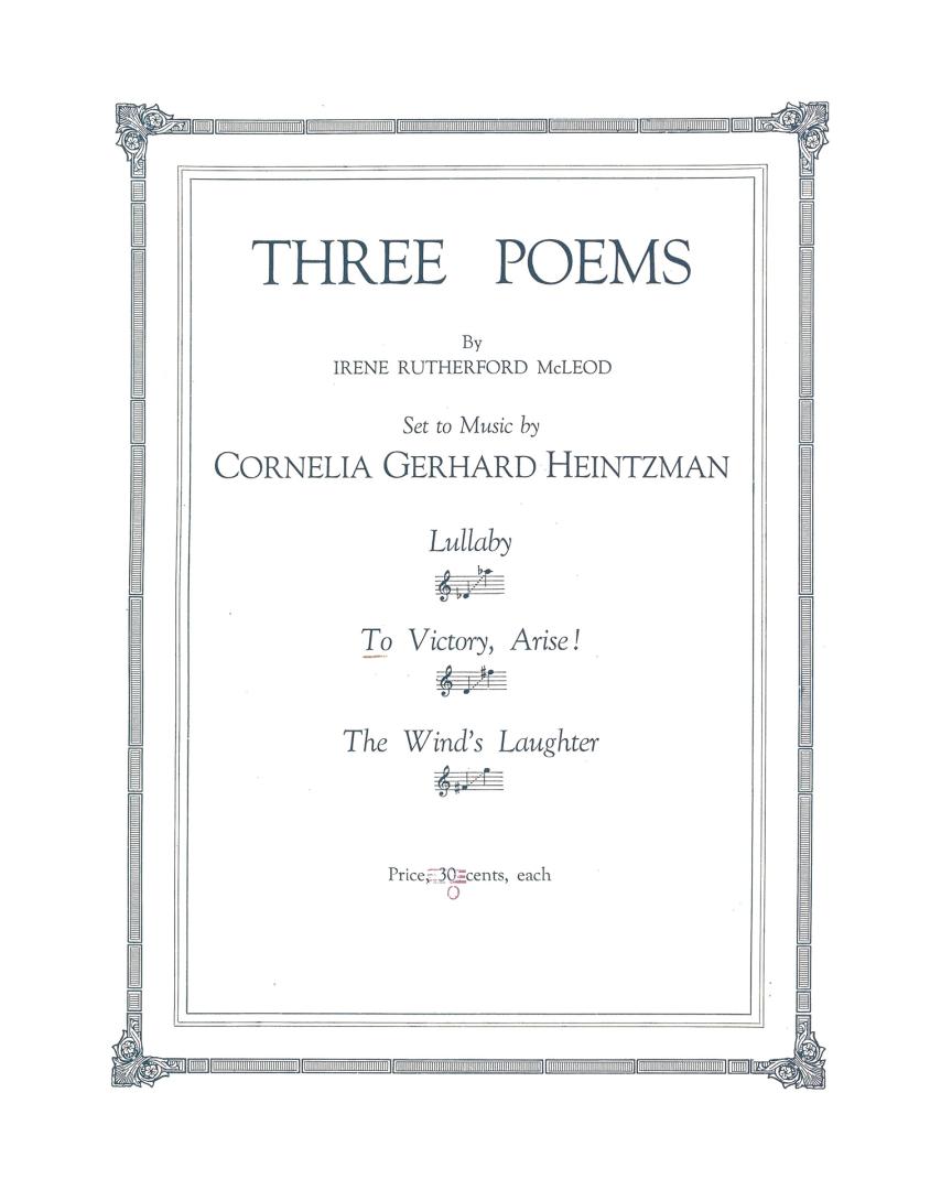 Cover features: title and composition information with decorative framing (black ink on uncolou ...