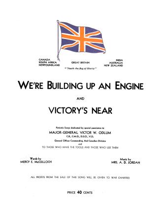Cover features: title and composition information beneath drawing of the Royal Union flag (navy ...