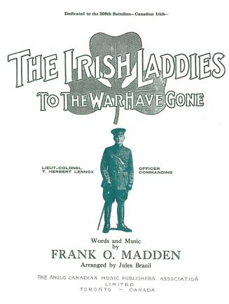 Cover features: title and composition information against a drawing of a shamrock; portrait of  ...