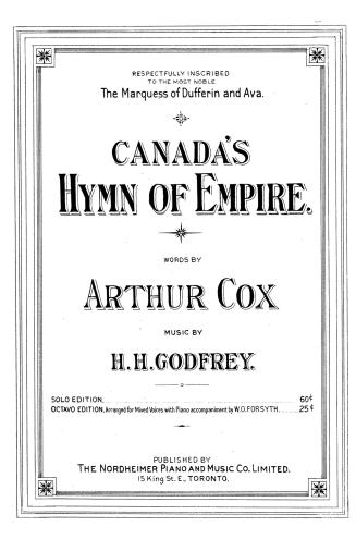 Cover features: title and composition information within decorative framing (black ink on uncol ...
