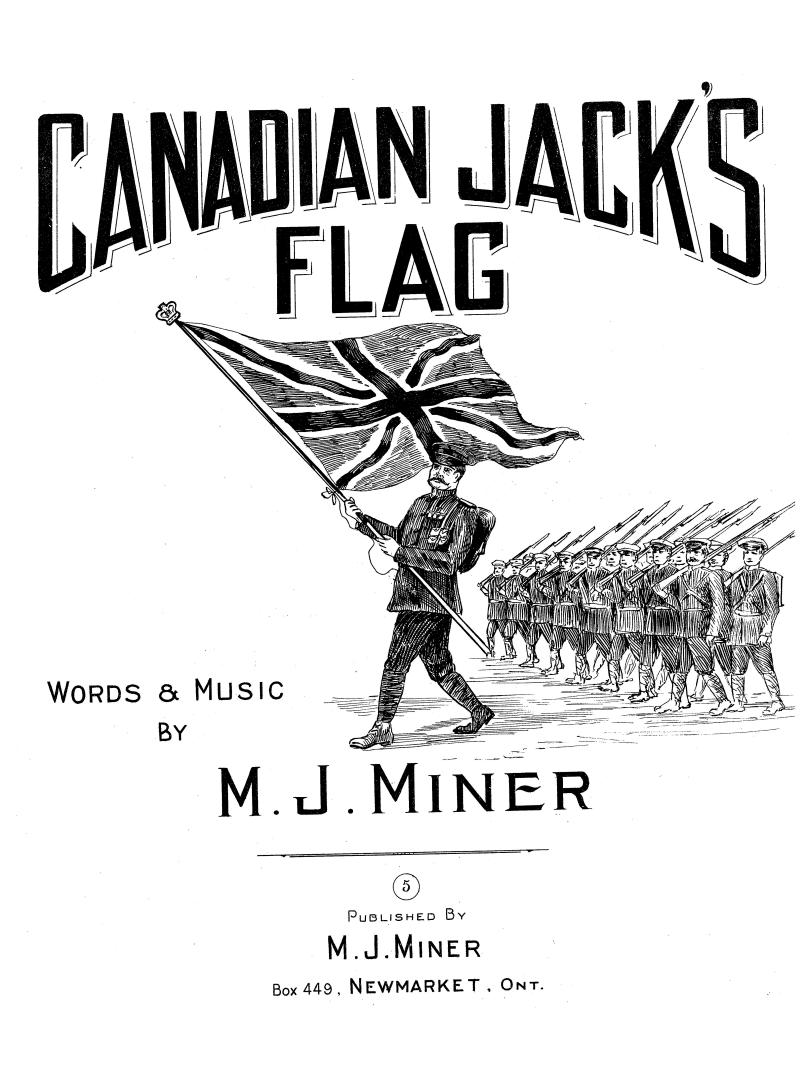 Cover features: title and composition information; central drawing of a squad of soldiers march ...