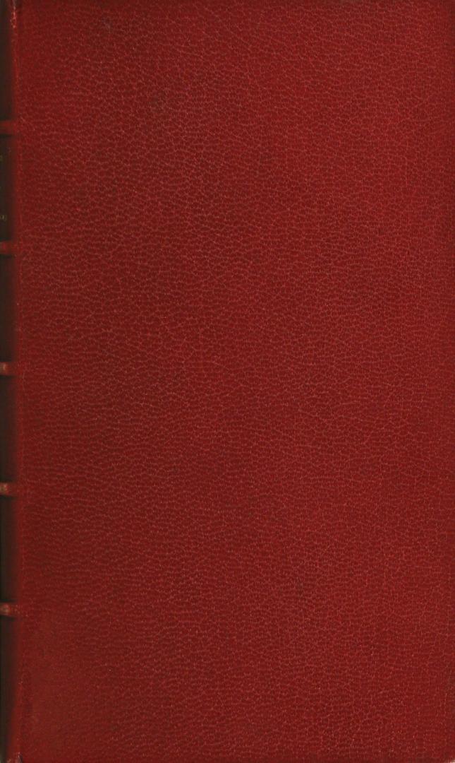 Cover has no text or illustration. Leather bound in red