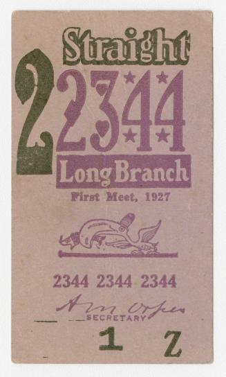 Long Branch first meet 1927