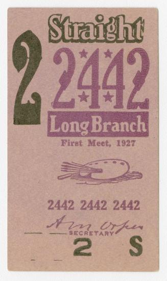 Long Branch first meet 1927