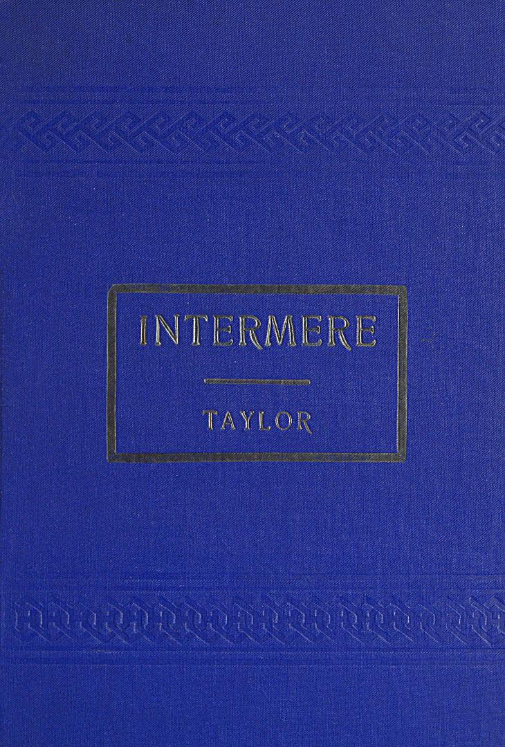 Book cover; dark blue with gold text in a gold rectangle. Horizontal stamped border at top with ...
