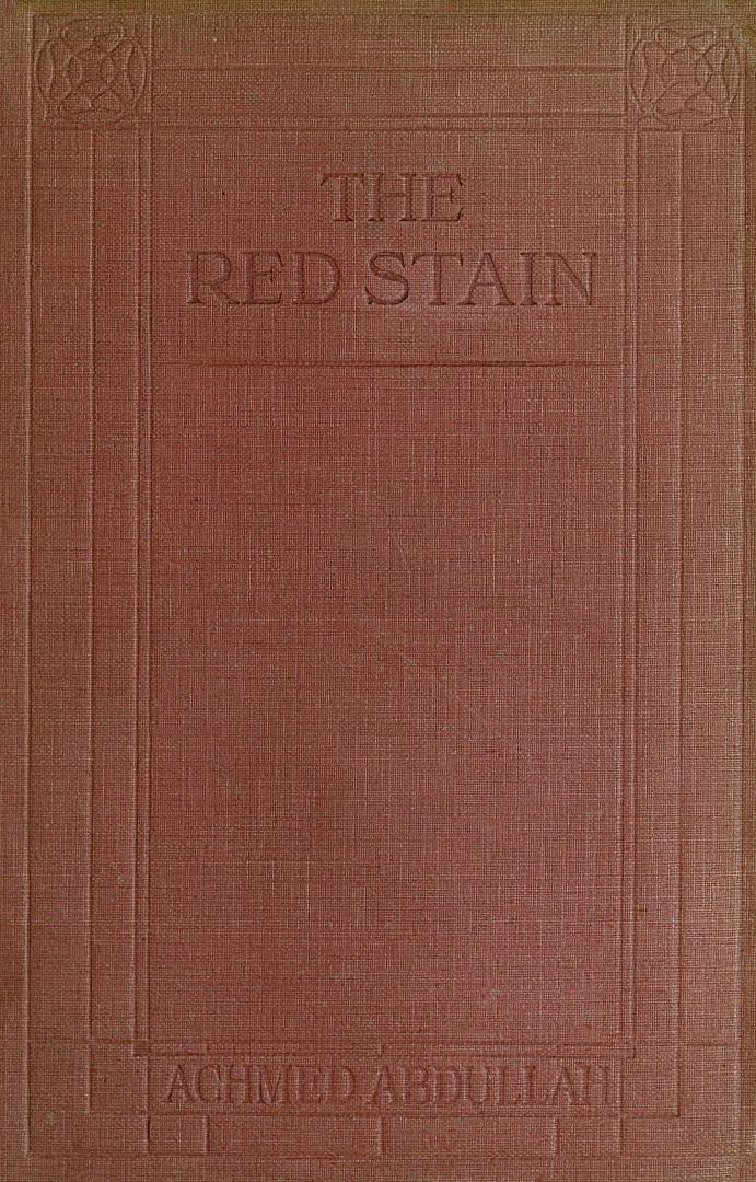 Book cover; red cloth with indented title and author.