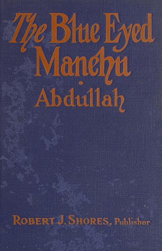 Book cover; dark blue cloth with red text.