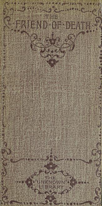 Book cover; faded purple cloth decorated with curlicues. Title at top. Bottom reads: The "Unkno ...