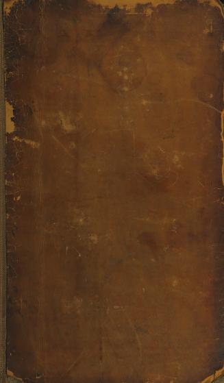 Brown leather cover with no text or illustration
