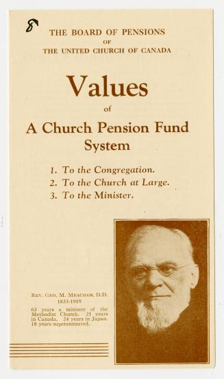 Values of a church pension fund system
