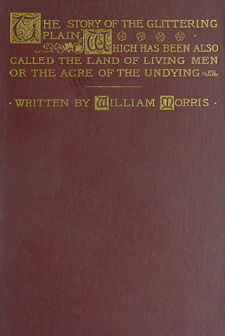 Book cover; dark red cloth with gold writing.