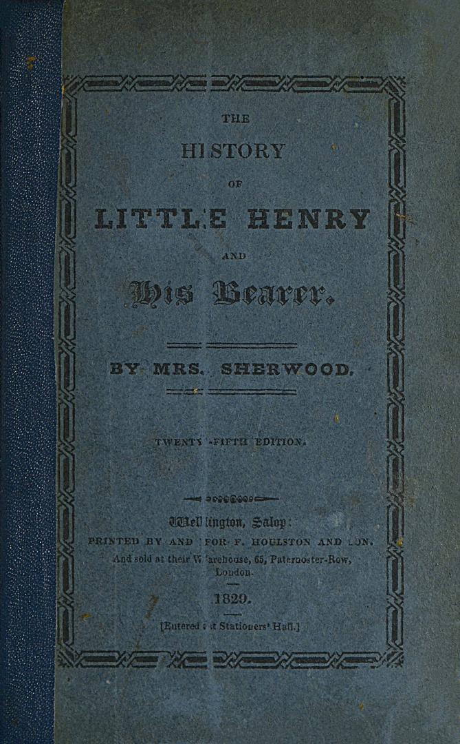 The history of little Henry and his bearer