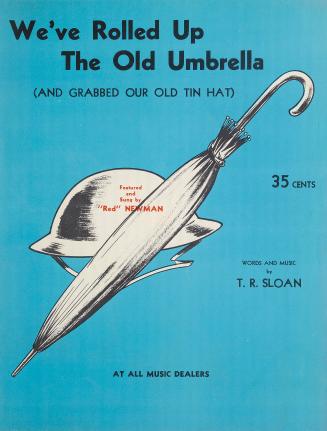 Cover features: title and composition information with drawing of an umbrella and Brodie helmet ...