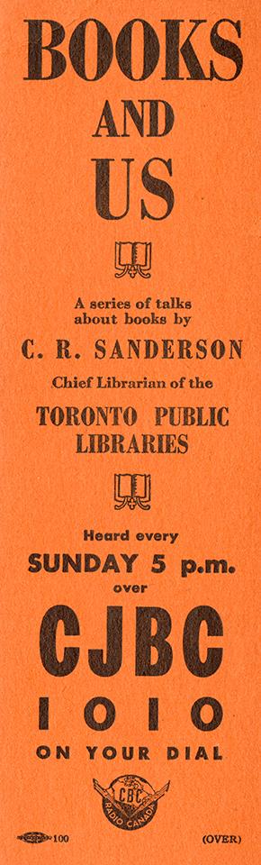Bookmark advertising radio shows.
