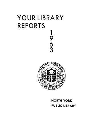 North York Public Library (Ont.). Annual report 1963