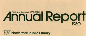 North York Public Library (Ont.). Annual report 1980