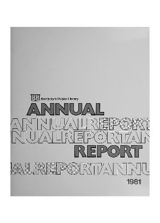 North York Public Library (Ont.). Annual report 1981