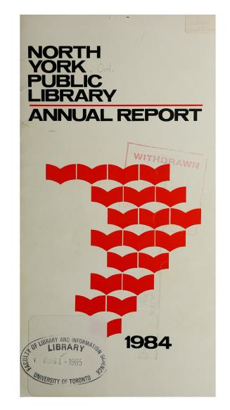 North York Public Library (Ont.). Annual report 1984