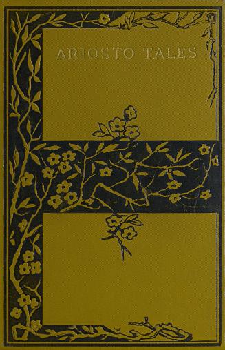 Yellow cover with title in gold text. Black floral motif border.