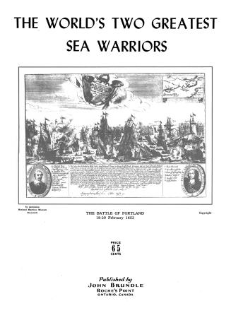 Cover features: title and composition information with illustrative images of Admiral Robert Bl ...