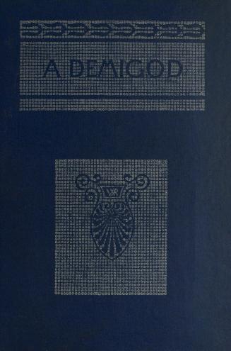 Book cover: dark blue. At the top is a rectangle made of tiny white squares, across which is th ...