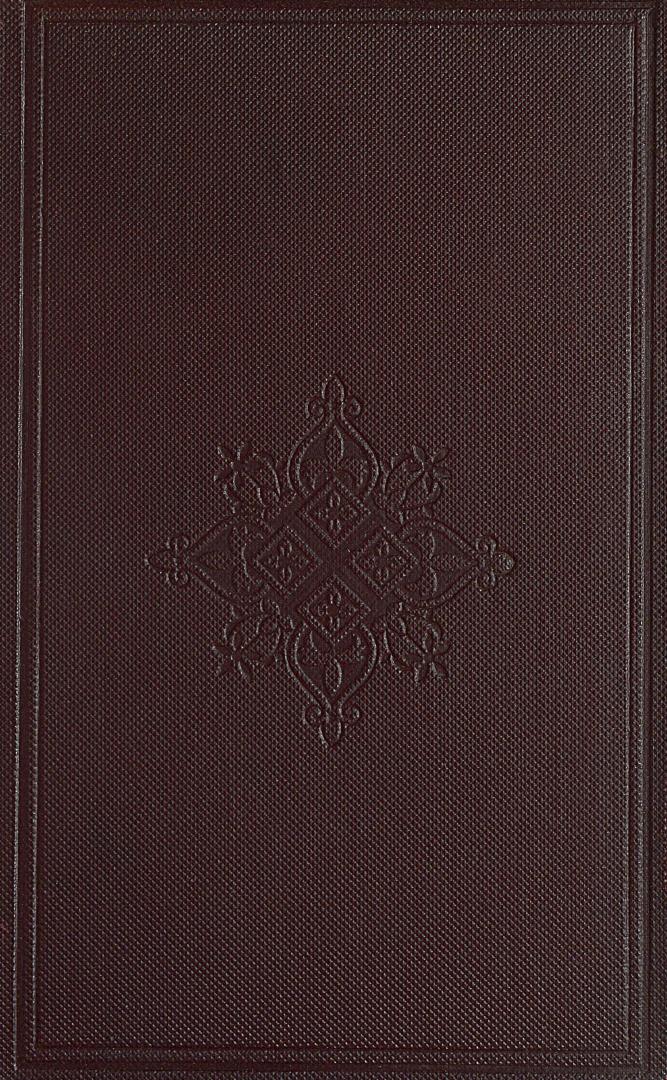Book cover: brown with stamped, eight-pointed design.