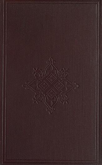 Book cover: brown with stamped, eight-pointed design.