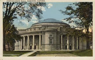 Colorized photograph of a large Beaux-Arts building with a domed roof.