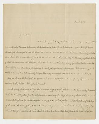 James Edmund Doyle letter to his father, John Doyle.