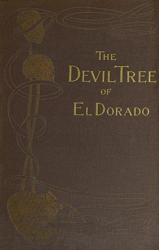 Book cover: Brown cloth with title in gold text. Vines and skulls grow from a plant pot.