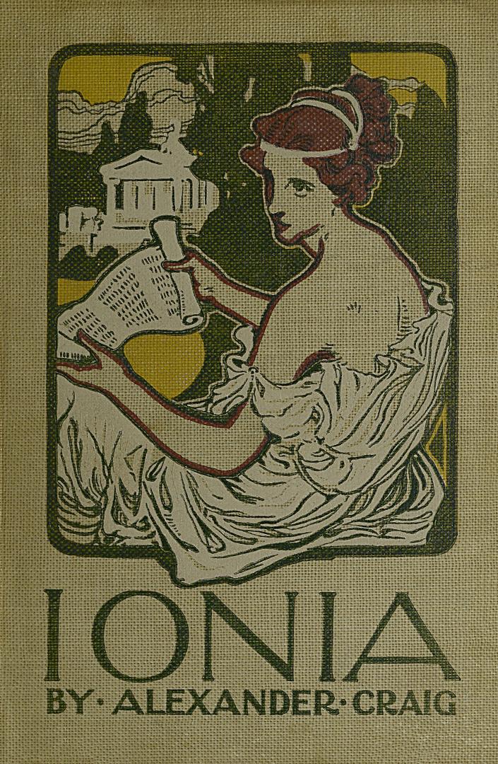Book cover: Textured light brown cloth with black text. A woman in an ancient Greek robe looks  ...