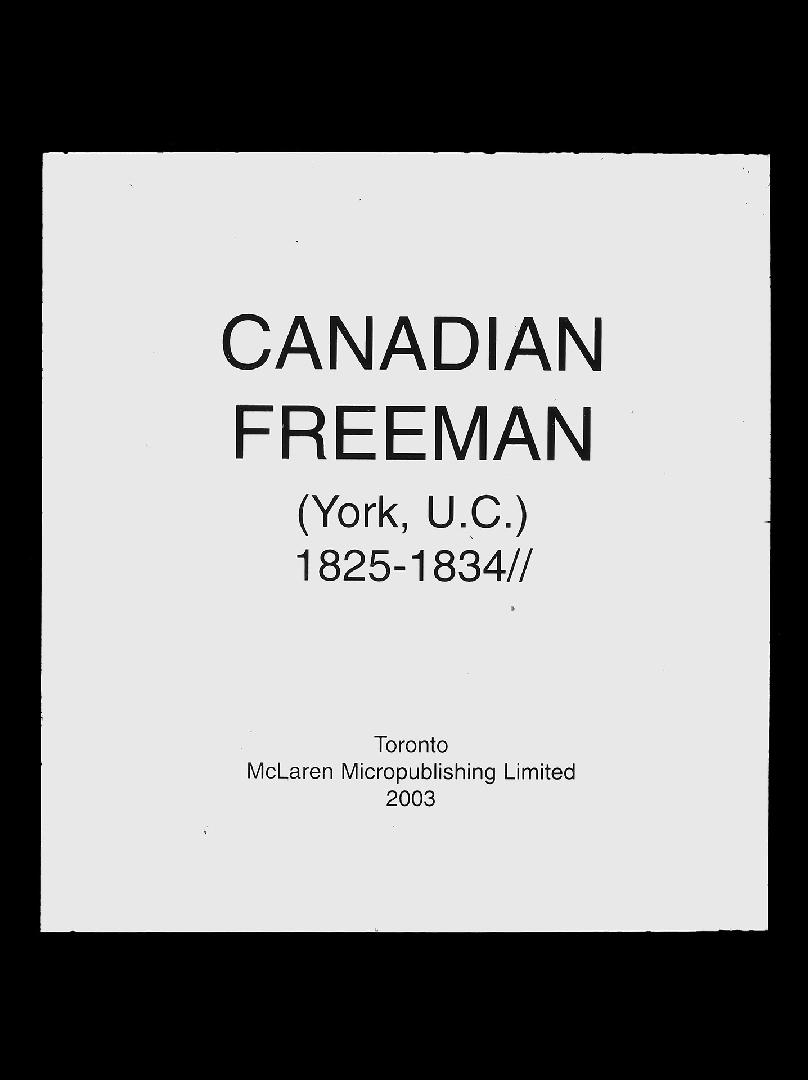 Canadian Freeman