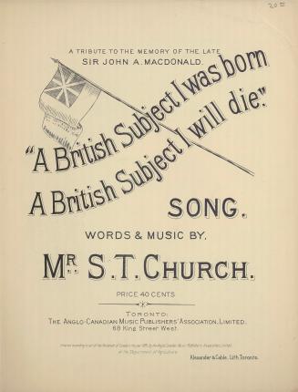 Cover features: title and composition information; drawing of the Red Ensign flag in background ...
