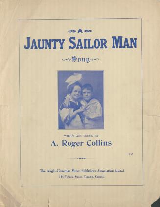 Cover features: title and composition information; inset facsimile photograph of a girl and boy ...
