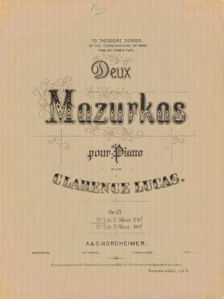 Cover features: title and composition information within decorative lining and embellishments ( ...