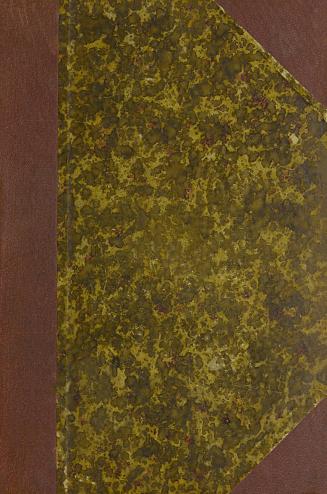 Book cover: Mottled red and brown.