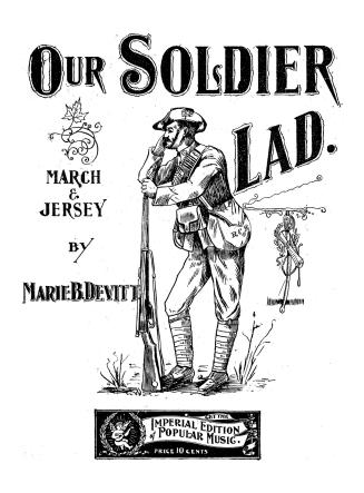 Cover features: title and composition information; central drawing of a soldier with rifle (bla ...