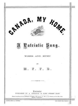 Cover features: title and composition information within decorative framing; drawing of beaver  ...