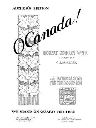 Cover features: title and composition information with decorative spray of maple leaves and cre ...