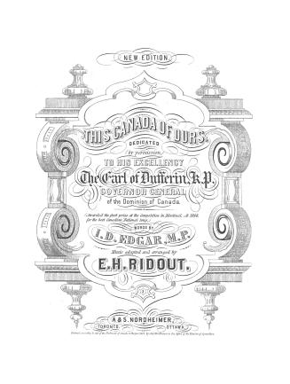 Cover features: title and composition information in decorative script within regal border (bla ...