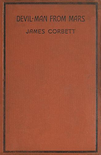 Book cover: Orange cloth with black stamped title and black border.