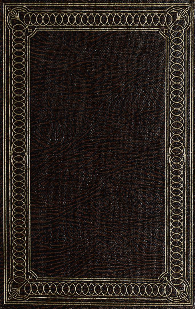 Book cover: Brown leather cover with gold borders.