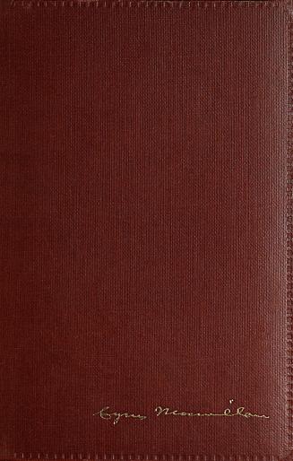 Book cover: Red cloth with author's name in gold on the bottom right corner of the cover. 