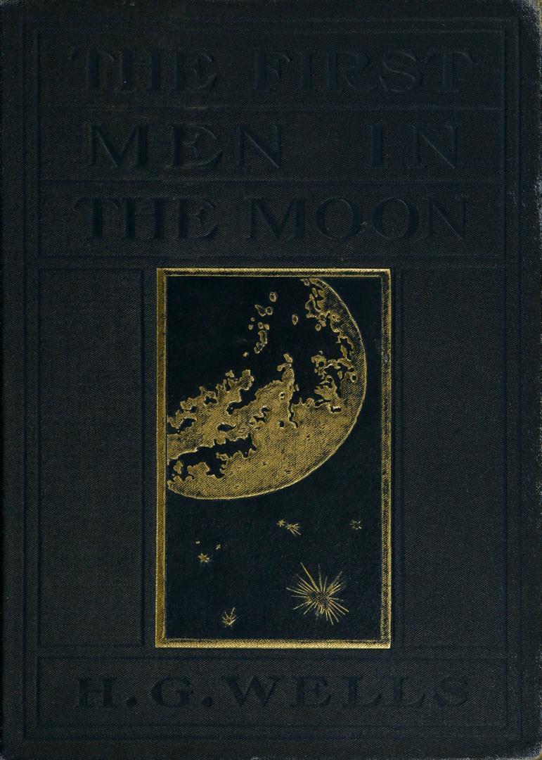 Book cover: Dark blue with illustration of the moon. Gold stars with rays.