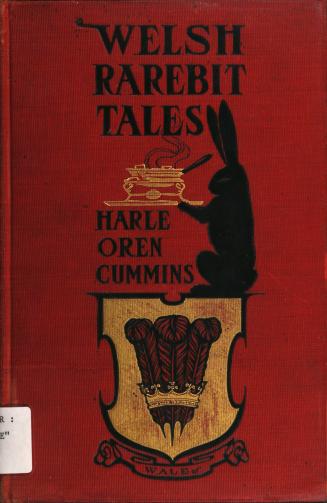 Book cover: Large rabbit with a golden dish and shield. "Wales" is written beneath the shield.