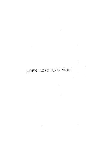 Black text on white title page, "Eden Lost and Won" 