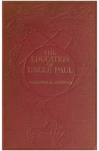 Book cover: red cloth with embossed geometric design. Title and author stamped in gold.