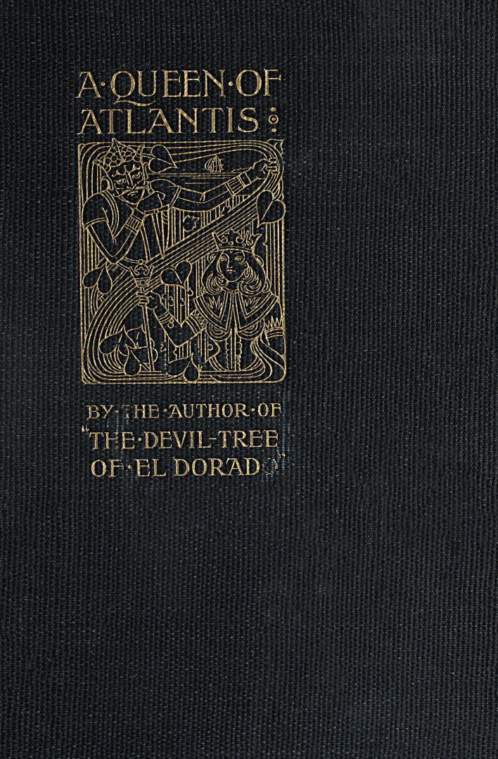 Book cover: black cloth with gilded title and illustration of a king and a queen.