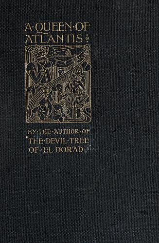 Book cover: black cloth with gilded title and illustration of a king and a queen.